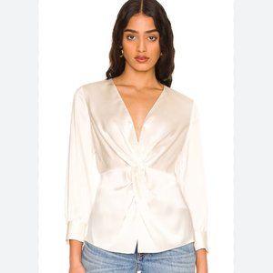 Theory Satin Twist Blouse